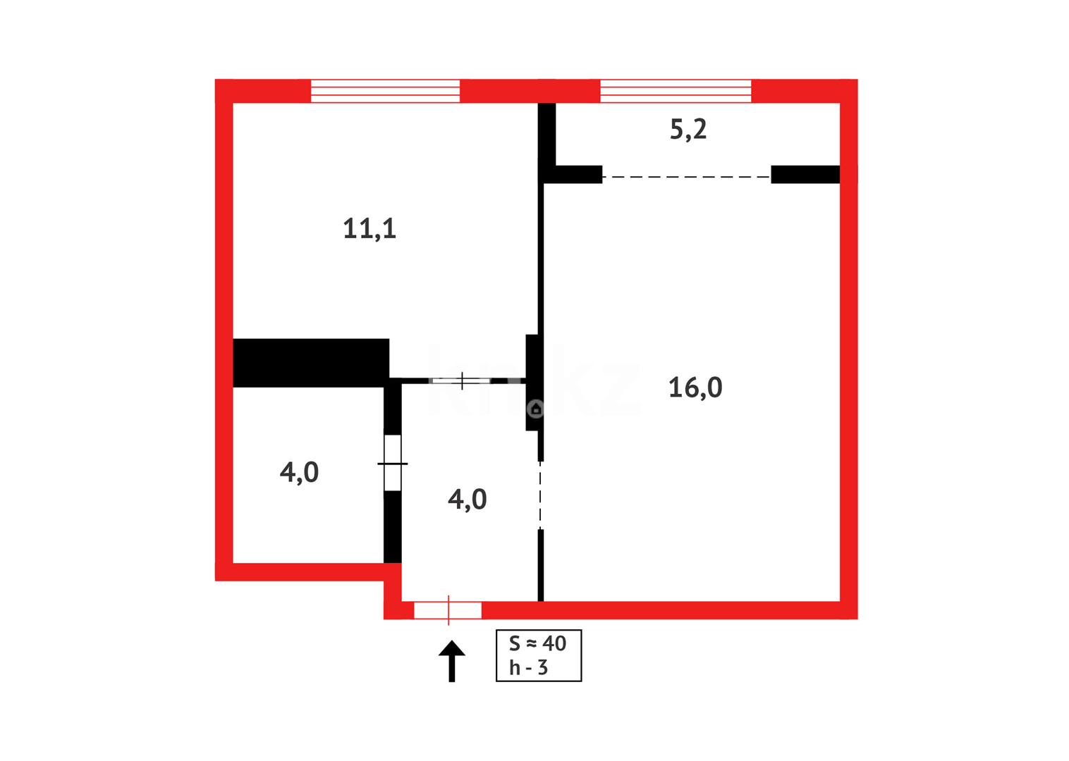Продажа 2-комнатной квартиры, 40.3 м² в Астане - фото 16