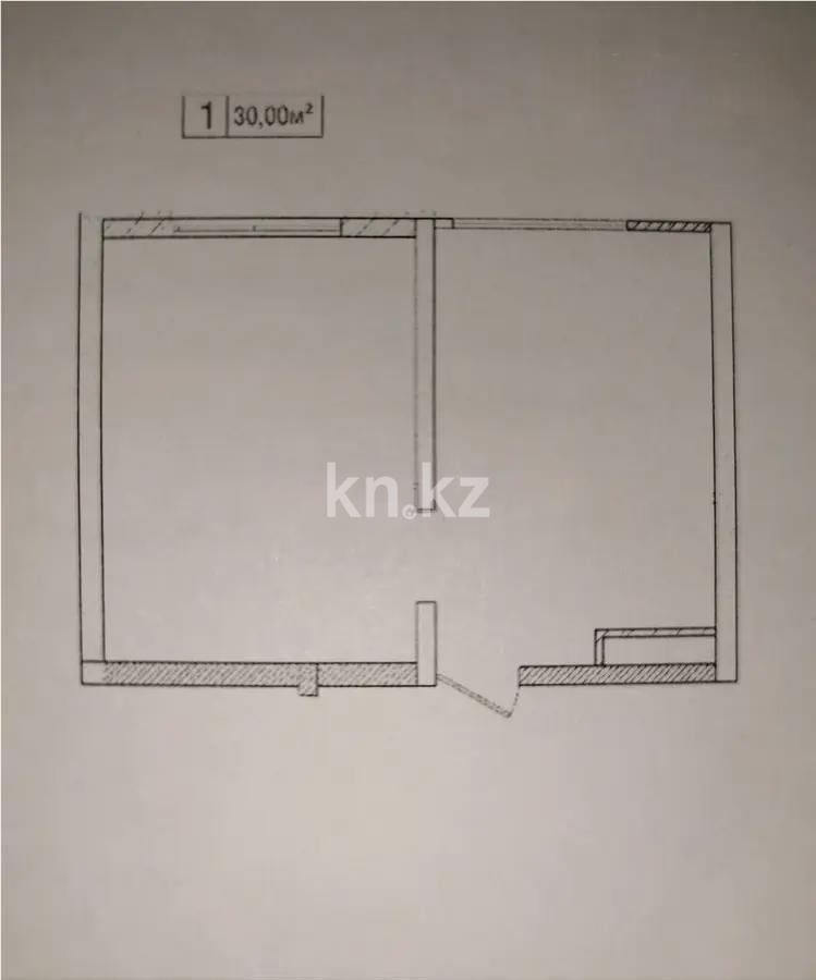 Продажа 1-комнатной квартиры, 30 м², ул. 24-я, дом  1/1б стр - Продажа квартир в Алматы фото 1 из 1