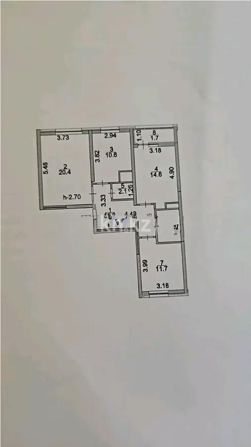 Продажа 3-комнатной квартиры, 77 м², ул. Бейбарыс Султан, дом  12 стр - Продажа  трехкомнатных квартир в новостройках Астаны без посредников фото 1 из 1