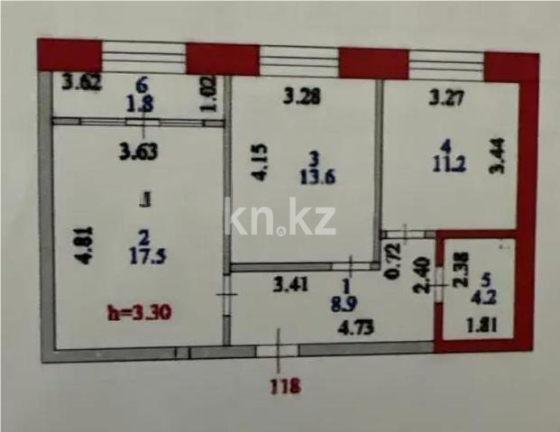 Продажа 2-комнатной квартиры, 58.6 м² - Продажа квартир от собственников в Астане - страница 2 фото 1 из 1