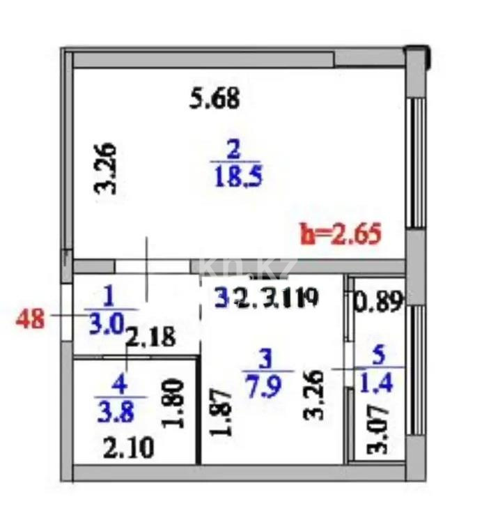 Продажа 1-комнатной квартиры, 34.6 м² в Астане - фото 4