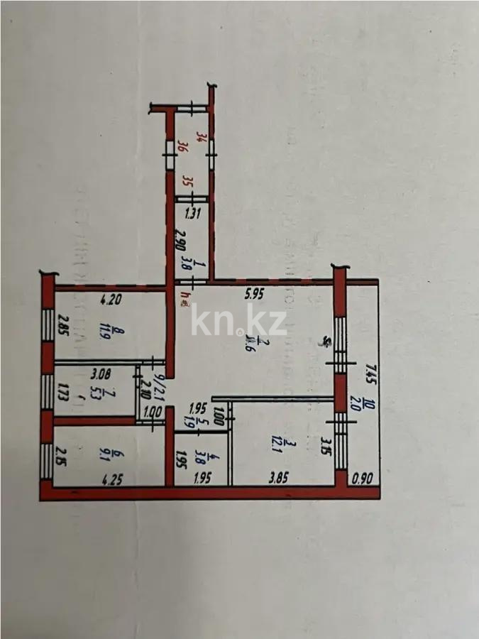 Продажа 3-комнатной квартиры, 76 м² - Продажа квартир от собственников в Темиртау - страница 2 фото 7 из 7