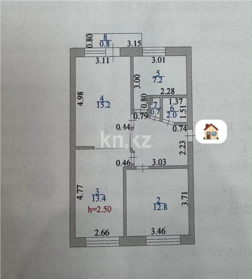 Продажа 3-комнатной квартиры, 59.8 м² в Астане - фото 6