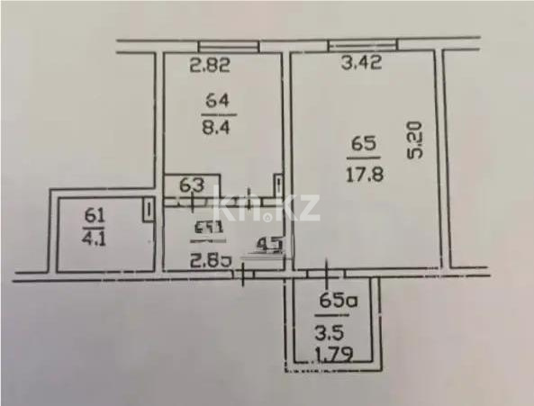 Продажа 1-комнатной квартиры, 40 м² - Продажа однокомнатных квартир от собственников в Алматы фото 2 из 2