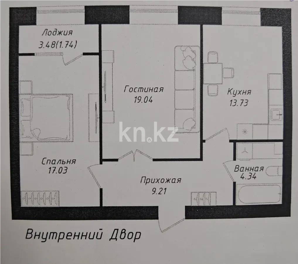 Продажа 2-комнатной квартиры, 66 м² - Продажа квартир в Казахстане - страница 32 фото 1 из 1
