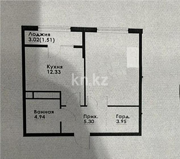 Продажа 1-комнатной квартиры, 45.62 м² - Недвижимость в Казахстане - страница 24 фото 1 из 1