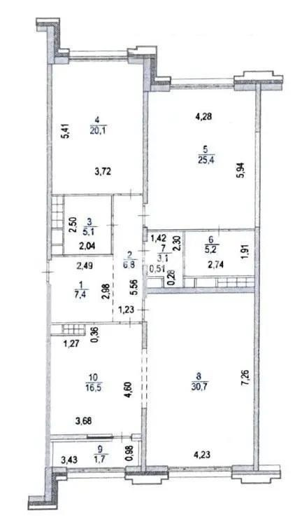 Продажа 3-комнатной квартиры, 122 м² - Продажа квартир в новостройках Алматы без посредников - страница 219 фото 7 из 7