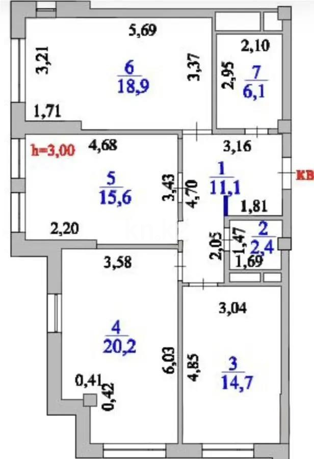 Продажа 3-комнатной квартиры, 89 м² в Астане - фото 8