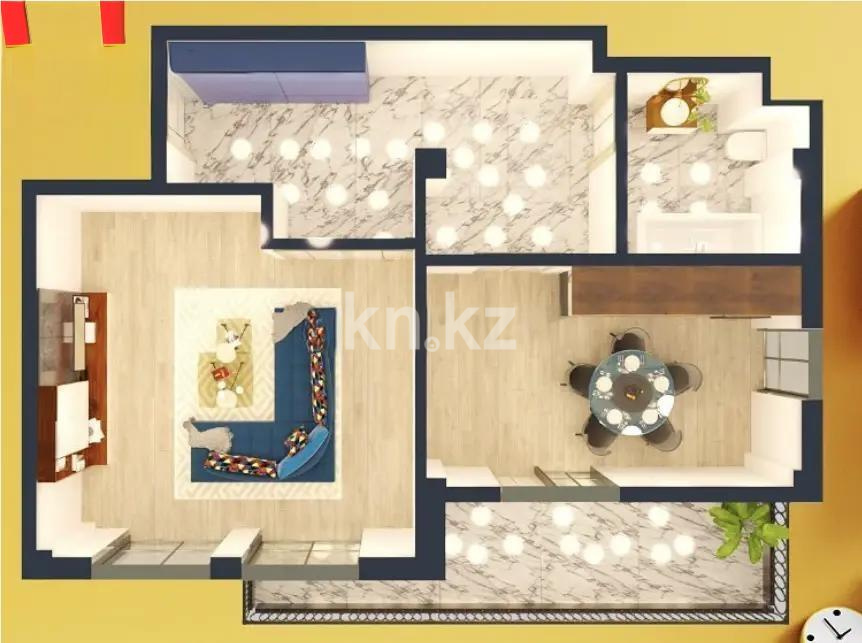 Продажа 2-комнатной квартиры, 53 м² - Недвижимость в Алматы - страница 2 фото 1 из 1