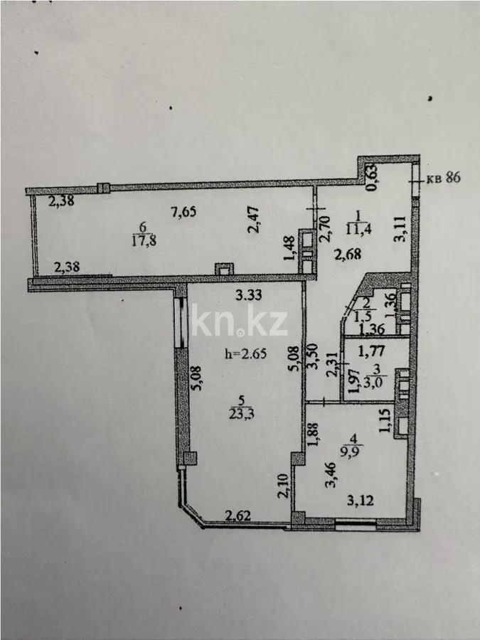 Продажа 2-комнатной квартиры, 67.2 м² в Астане - фото 6