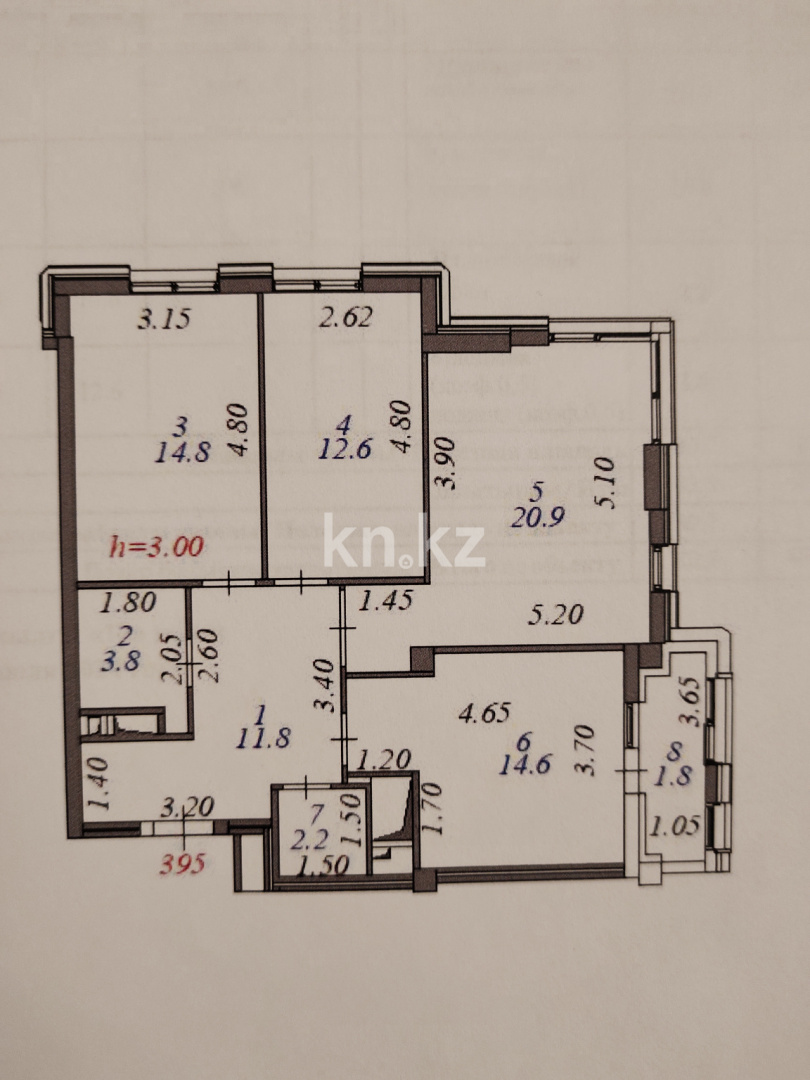 Продажа 2-комнатной квартиры, 82 м², ул. Акмешит, дом  1 - Продажа квартир в Астане фото 1 из 6