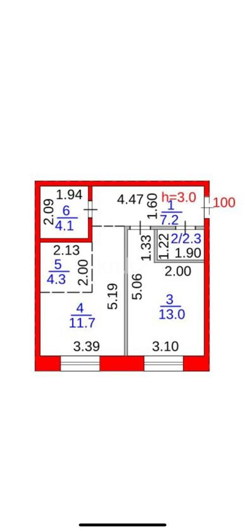 Продажа 2-комнатной квартиры, 42 м², ул. Муканова в Караганде - фото 13 Продажа 2-комнатной квартиры, 42 м², ул. Муканова в Караганде - фото 13