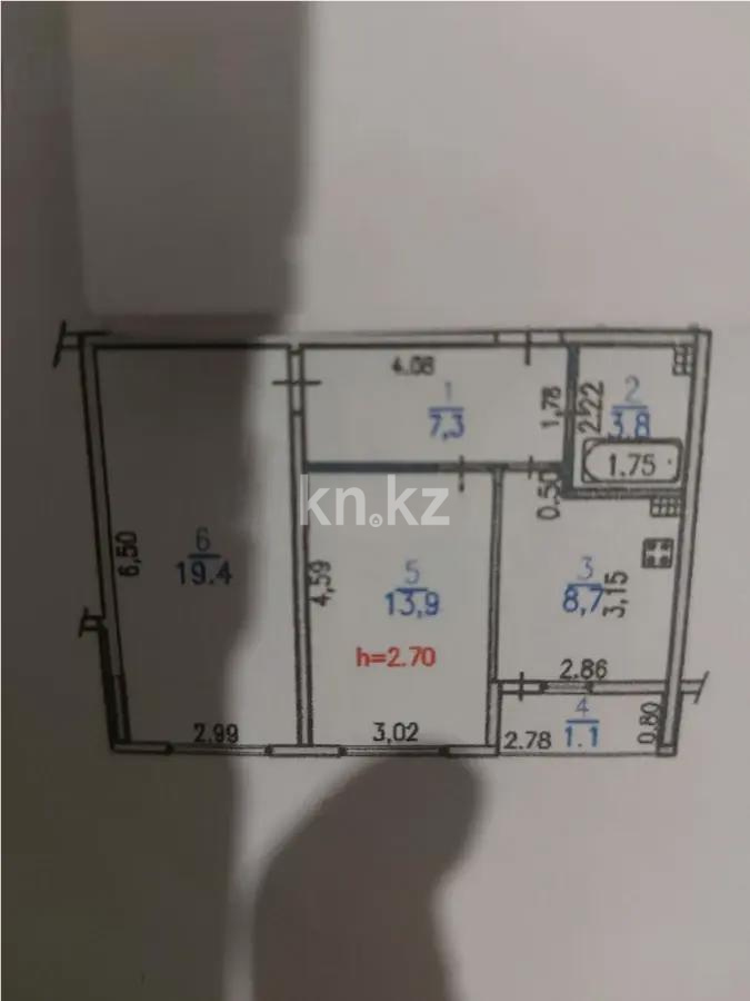 Продажа 2-комнатной квартиры, 54.2 м², ул. Ырысты, дом  46/5 - Продажа квартир в новостройках Алматы фото 2 из 2