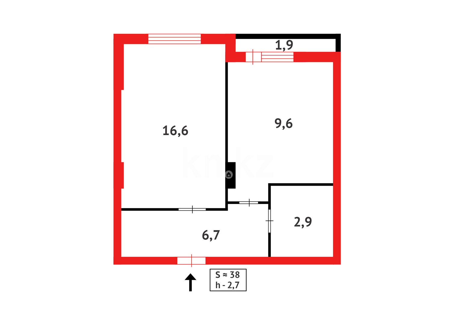 Продажа 1-комнатной квартиры, 37.7 м² - Продажа квартир в р-не Сарайшык Астаны - страница 23 фото 10 из 10