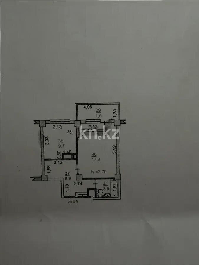 Продажа 2-комнатной квартиры, 41.1 м² в Алматы - фото 4