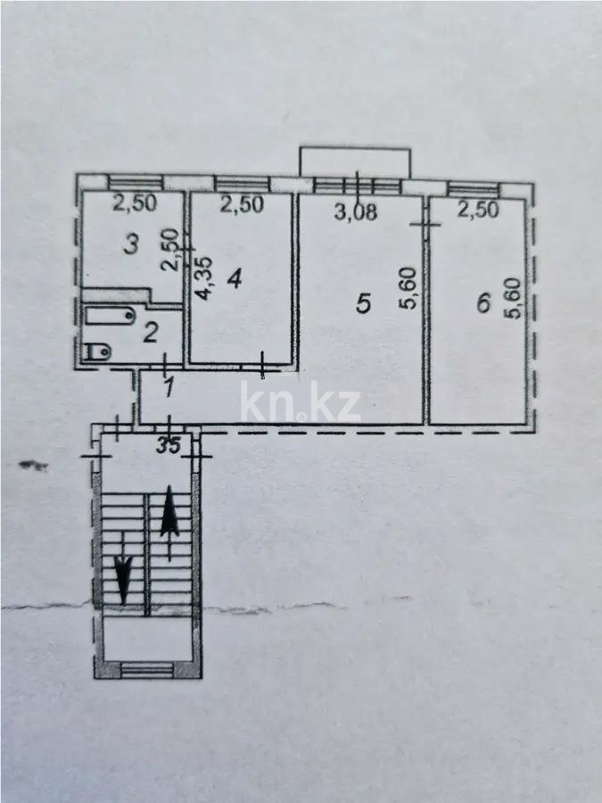 Продажа 3-комнатной квартиры, 58 м² - Продажа трехкомнатных квартир в Городе Караганды фото 7 из 7