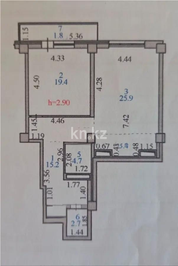 Продажа 2-комнатной квартиры, 75.1 м² - Продажа квартир в новостройках Астаны без посредников - страница 7 фото 6 из 6
