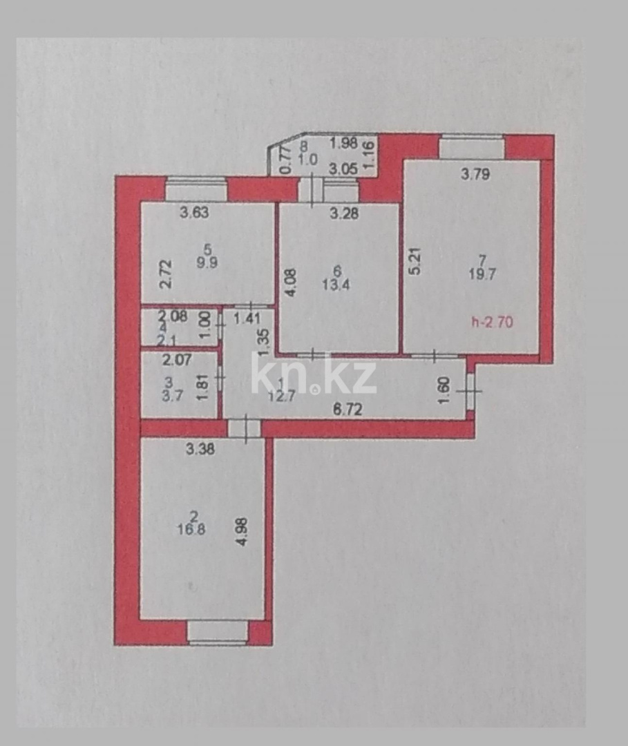 Продажа 3-комнатной квартиры, 80 м² - Продажа  трехкомнатных квартир в новостройках Астаны - страница 2 фото 16 из 16