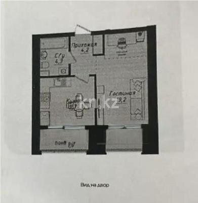 Продажа 1-комнатной квартиры, 39 м² в Астане