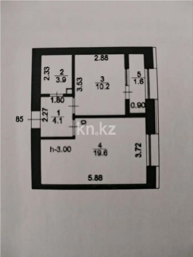 Продажа 1-комнатной квартиры, 39.6 м² - Продажа квартир в Астане в р-не Байконур фото 1 из 1