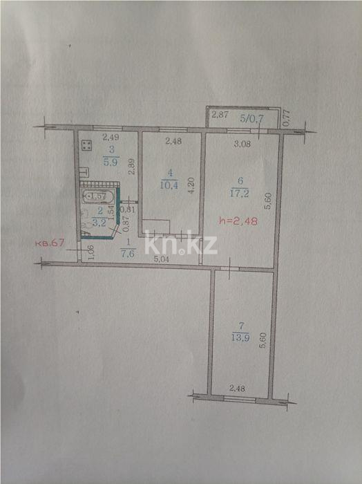 Продажа 3-комнатной квартиры, 60 м², мкр-н Орбита-1, дом  14 в Алматы - фото 6
