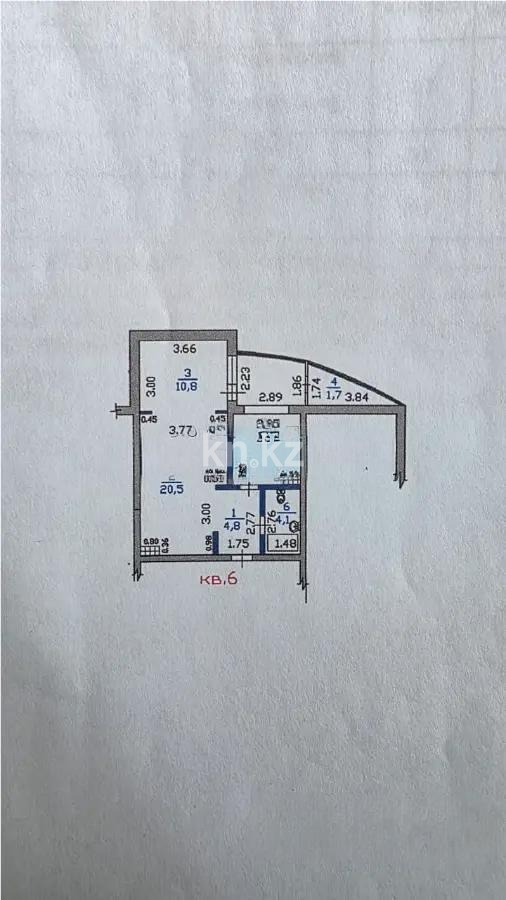 Продажа 2-комнатной квартиры, 55.9 м², ул. Кенесары хана, дом  54/1 - Продажа  двухкомнатных квартир в Алматы без посредников фото 3 из 3