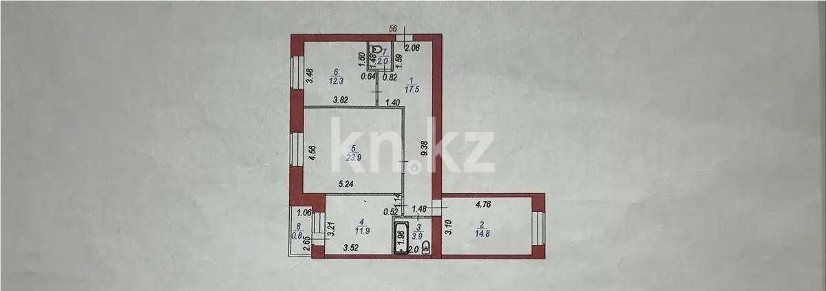 Продажа 3-комнатной квартиры, 87.1 м², ул. Иманбаевой, дом  8/1 в Астане - фото 7