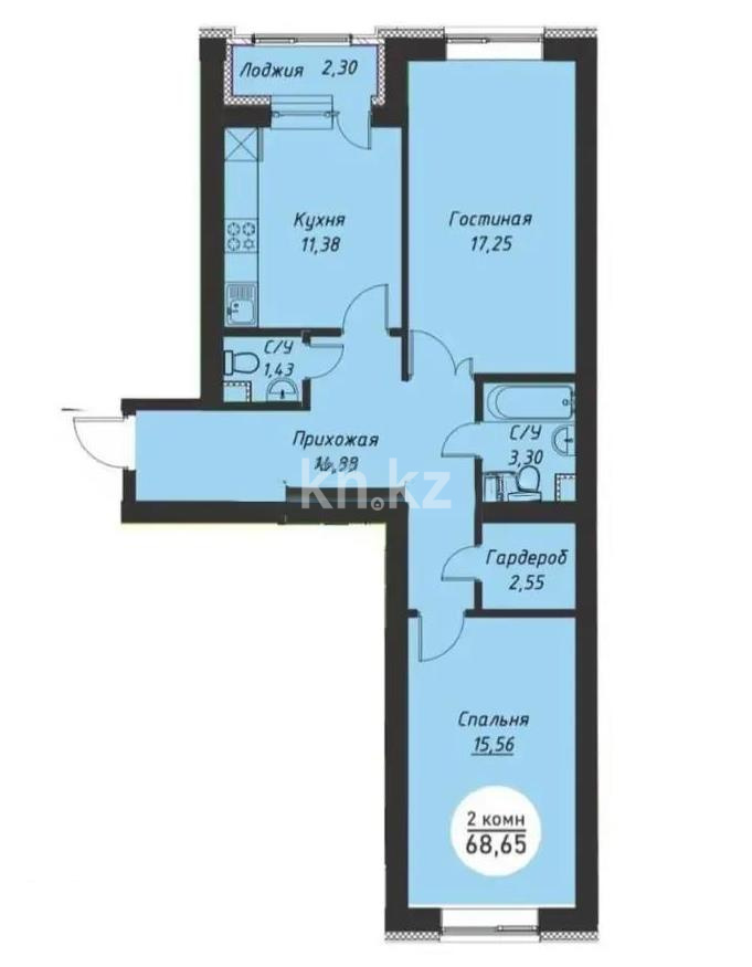 Продажа 2-комнатной квартиры, 69 м² - Продажа квартир в р-не Нура Астаны - страница 63 фото 1 из 1