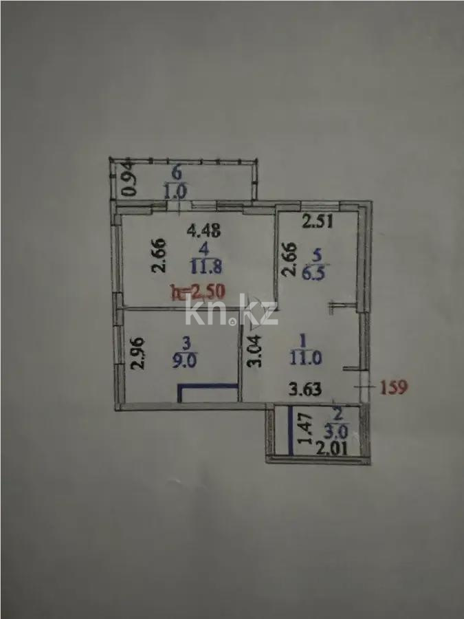 Продажа 3-комнатной квартиры, 48 м², ул. Тулебаева, дом  5 - Продажа  трехкомнатных квартир в Астане с фото фото 5 из 5