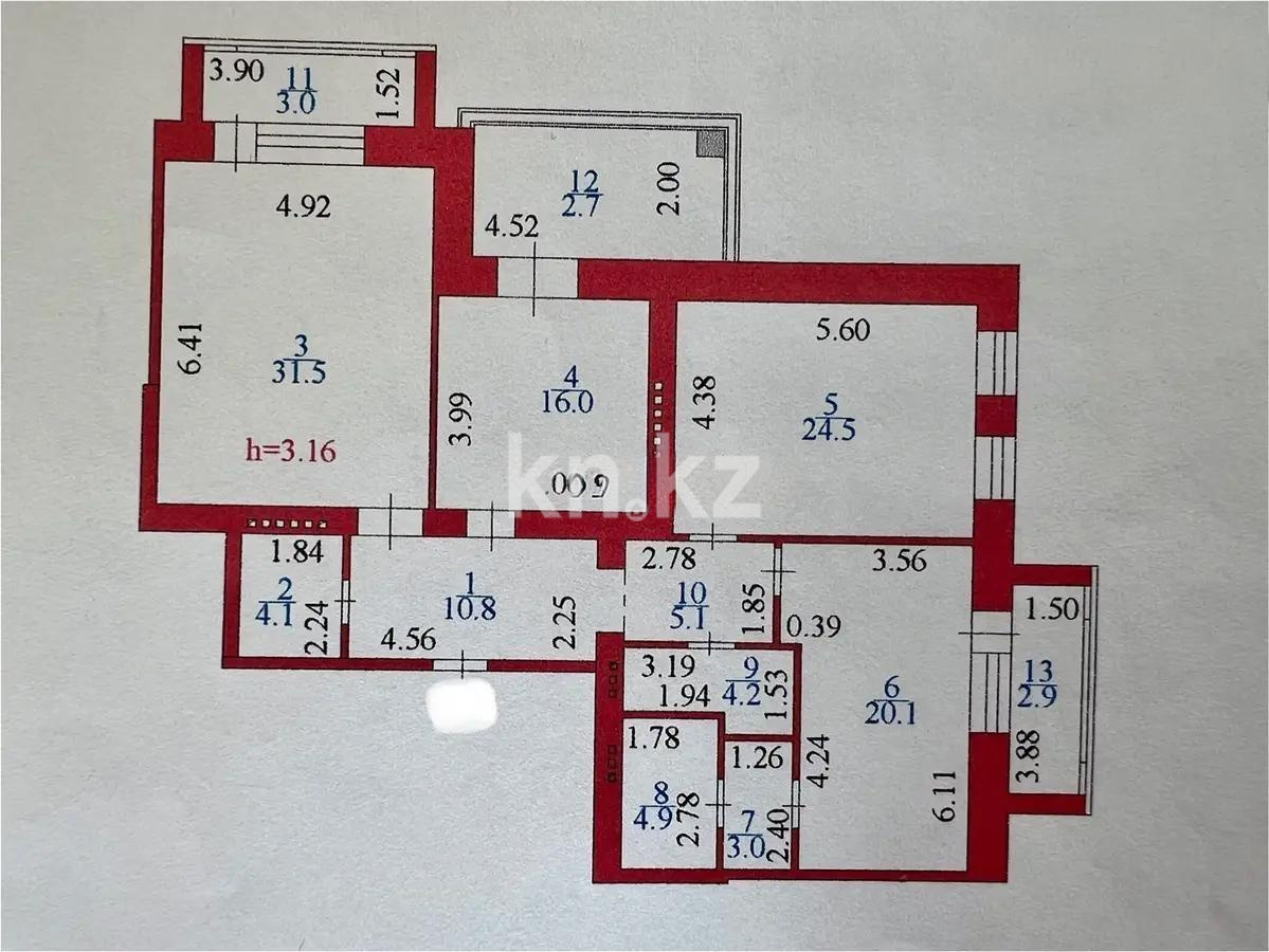Продажа 3-комнатной квартиры, 132.8 м², ул. Табыс, дом  12 - Продажа квартир в новостройках Астаны без посредников с фото фото 1 из 1
