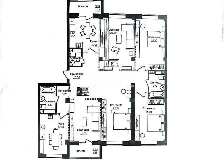 Продажа 5-комнатной квартиры, 167.5 м² - Продажа недвижимости в Астане - страница 15 фото 1 из 1
