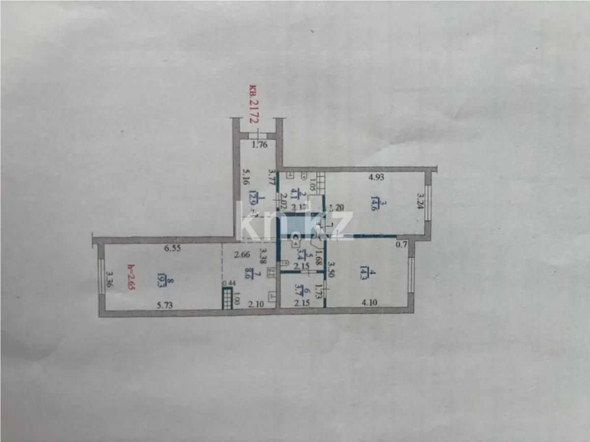 Продажа 3-комнатной квартиры, 82.7 м², ул. Утепова, дом  31 - Продажа квартир в Алматы фото 7 из 7