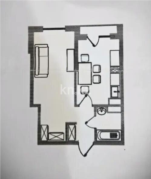 Продажа 1-комнатной квартиры, 38.01 м² в Алматы