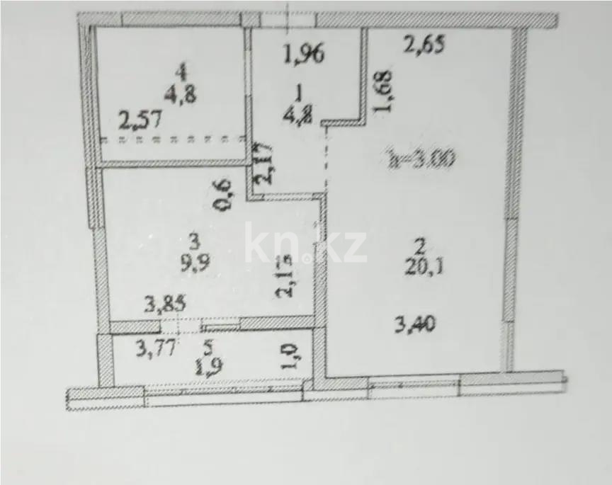 Продажа 1-комнатной квартиры, 41.5 м² - Недвижимость в Казахстане - страница 5 фото 1 из 1