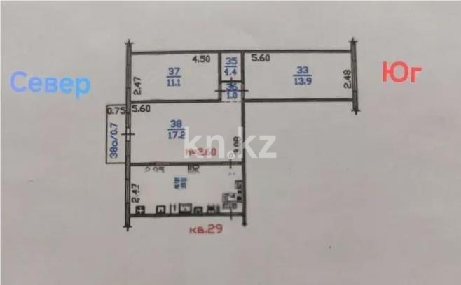 Продажа 3-комнатной квартиры, 58 м² в Алматы - фото 6