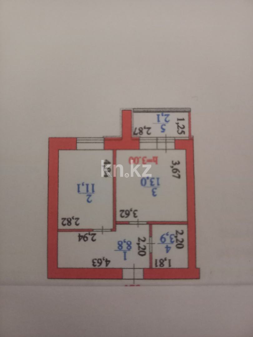 Продажа 1-комнатной квартиры, 40 м² в Астане