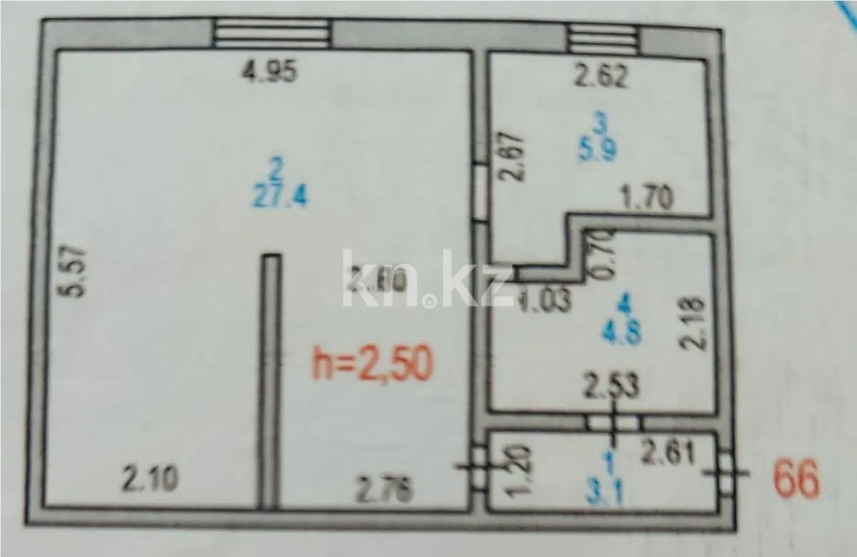 Продажа 1-комнатной квартиры, 41.2 м² в Астане - фото 4