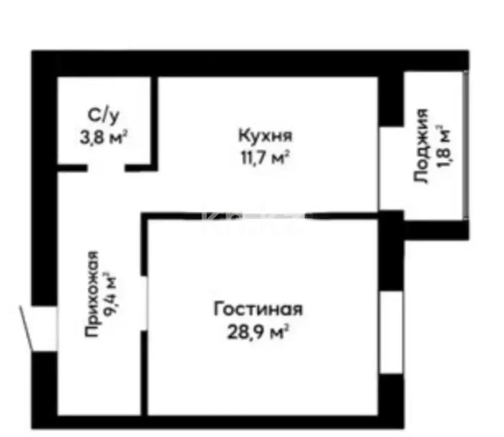 Продажа 1-комнатной квартиры, 50 м² - Продажа однокомнатных квартир на Юго-Востоке Караганды фото 1 из 1