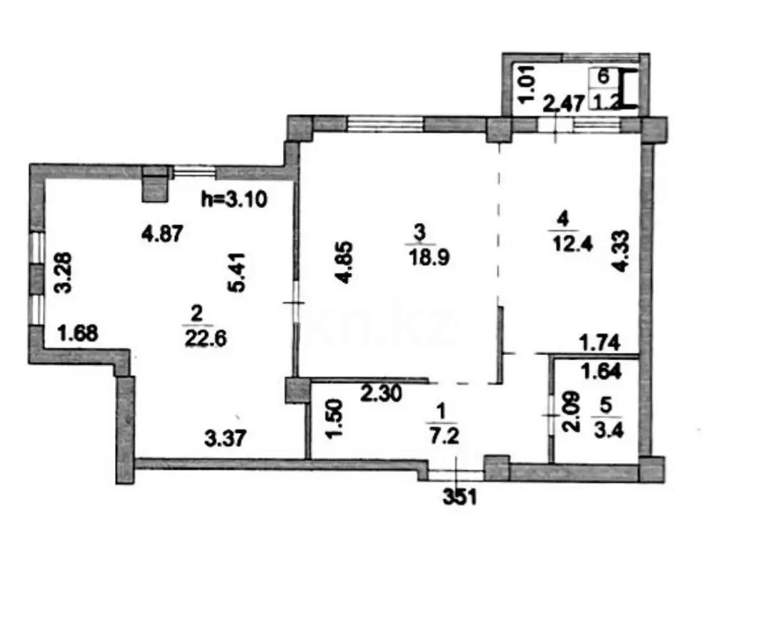 Продажа 2-комнатной квартиры, 65.7 м², ул. Туркестан, дом  14 в Астане - фото 4