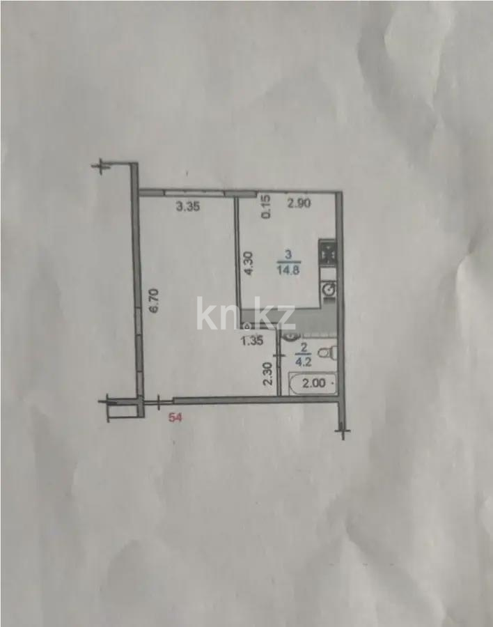 Продажа 1-комнатной квартиры, 44.5 м² - Продажа квартир в новостройках Алматы без посредников фото 2 из 2