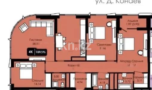 Продажа 4-комнатной квартиры, 140 м² - Недвижимость в Казахстане - страница 3 фото 1 из 1