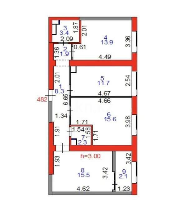 Продажа 3-комнатной квартиры, 76 м² - Продажа квартир в Астане без посредников - страница 4 фото 1 из 1