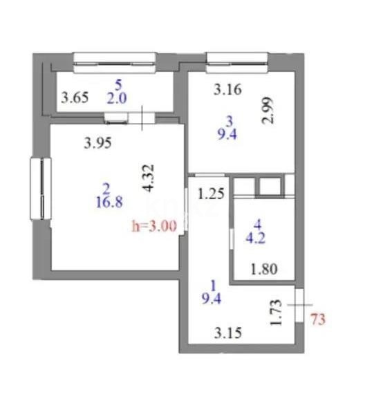 Продажа 1-комнатной квартиры, 41.8 м² в Астане - фото 10