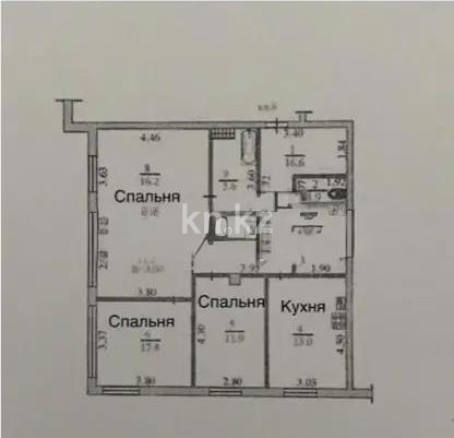Продажа 4-комнатной квартиры, 95 м², ул. Ахмедьярова, дом  94 - Продажа  четырехкомнатных квартир в новостройках Алматы фото 5 из 5