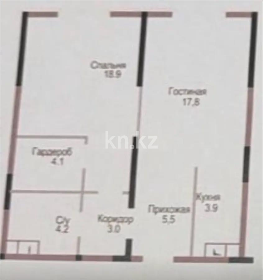 Продажа 2-комнатной квартиры, 59.3 м² - Продажа недвижимости в Алматы - страница 2 фото 1 из 1