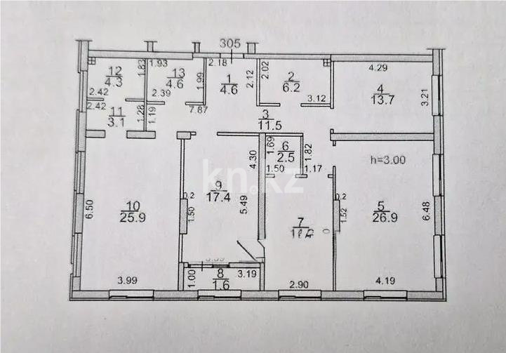 Продажа 4-комнатной квартиры, 137 м², ул. Навои, дом  30а/1 - Продажа  четырехкомнатных квартир в новостройках Алматы без посредников фото 3 из 3