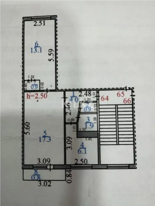 Продажа 2-комнатной квартиры, 44 м², мкр-н 17, дом  39 - Продажа квартир в Караганде фото 7 из 7