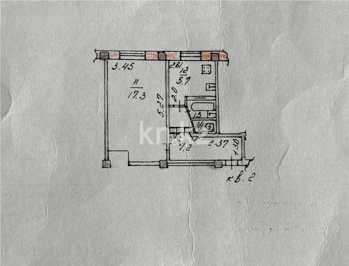 Продажа 1-комнатной квартиры, 34 м² - Продажа квартир в кирпичном доме в Алматы фото 5 из 5
