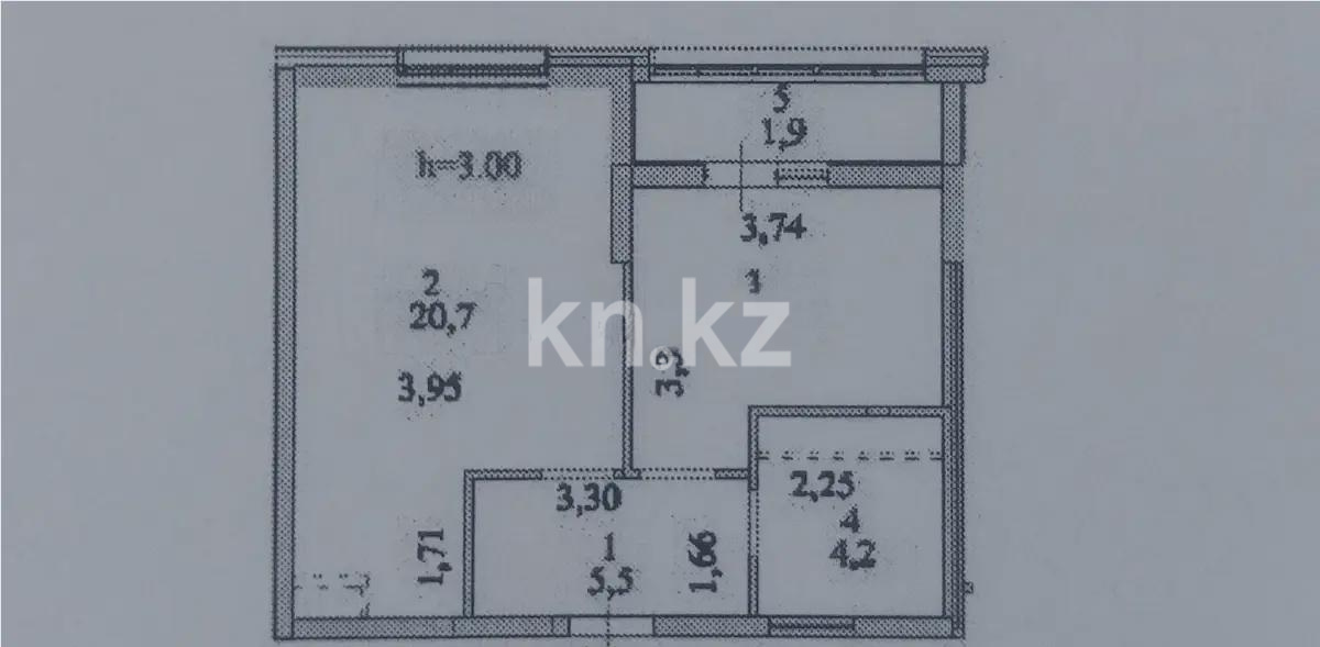 Продажа 1-комнатной квартиры, 43.2 м² - Продажа  однокомнатных квартир в новостройках Астаны с фото - страница 14 фото 1 из 1