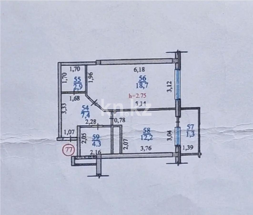 Продажа 1-комнатной квартиры, 48 м² в Алматы - фото 3